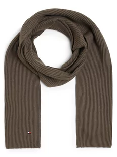 Tommy Hilfiger - Szalik męski z dodatkiem kaszmiru, zielony - Apaszki i szaliki męskie - miniaturka - grafika 1
