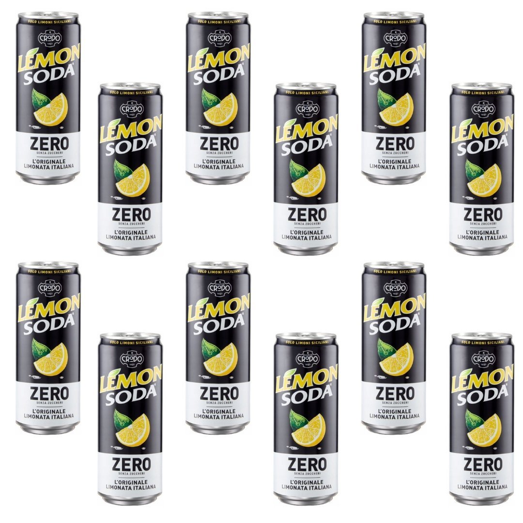 Lemon Soda Zero Fondi Di Crodo napój gazowany bez cukru 12 x 330ml