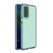 Etui i futerały do telefonów - Spring Case pokrowiec żelowe etui z kolorową ramką do Xiaomi Redmi Note 10 Pro ciemnoniebieski - miniaturka - grafika 1