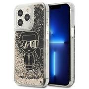 Etui i futerały do telefonów - Karl Lagerfeld KLHCP13XLGGKBK iPhone 13 Pro Max 6,7" czarny/black hardcase Liquid Glitter Gatsby hurtel-95229-0 - miniaturka - grafika 1