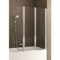 Parawany nawannowe - ARMATURA KRAKÓW 170-06956P MODERN 3  PARAWAN 3-ELEMENTOWY CHROM MAT  /  SZKŁO BEZPIECZNE 1205-1215mm / 1400mm - miniaturka - grafika 1