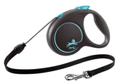 Smycze dla psów - Flexi Smycz automatyczna Black Design S linka 5m niebieski - miniaturka - grafika 1