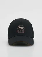 Czapki męskie - Reserved - Czapka baseball z haftem - czarny - miniaturka - grafika 1