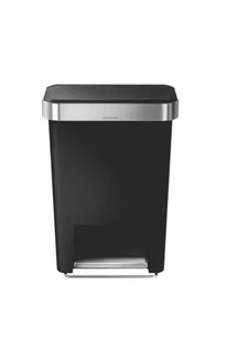 Implehuman Kosz pedałowy na śmieci Liner Pocket, 45 l, czarny - Kosze na śmieci - miniaturka - grafika 2