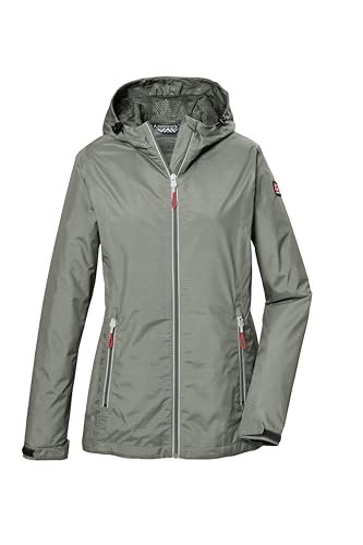 killtec Damska kurtka funkcyjna/kurtka przeciwdeszczowa z kapturem KOS 108 WMN JCKT, jasnooliwkowa, 44, 42954-000