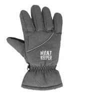 Rękawice narciarskie - Dziecięce rękawice narciarskie Heat Keeper szare - miniaturka - grafika 1