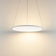 Lampy sufitowe - Deko-Light Panel LED żyrandol, biały, Ø 63 cm, metal, CCT, ściemniany, 50 W PANEL, możliwość ściemniania, biały / opal, biuro, aluminium, nowoczesny - miniaturka - grafika 1