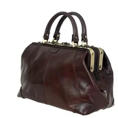 Walizki - Kuferek lekarski z naturalnej skóry licowej Torba Podróżna KATANA - miniaturka - grafika 1