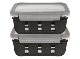 LIVARNO home Zestaw 2 szklanych lunchboxów (Czarny) - Lunch boxy - miniaturka - grafika 1