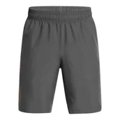 Spodnie i spodenki dla chłopców - Chłopięce spodenki treningowe Under Armour UA Tech Woven Wordmark Short - szare - UNDER ARMOUR - miniaturka - grafika 1