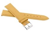 Akcesoria do zegarków - Skórzany pasek do zegarka 12 mm JVD R41427-12 żółty - miniaturka - grafika 1