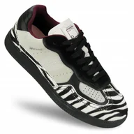 Sneakersy damskie - Buty sportowe damskie Daniel Lopez skórzane SNEAKERSY zebra SS2D4015 36 - miniaturka - grafika 1