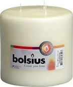 Świece - Świeca mamutowa Bolsius kość słoniowa 150/150 mm - miniaturka - grafika 1