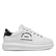 Sneakersy męskie - Sneakersy KARL LAGERFELD Kapri KL52539K Biały - miniaturka - grafika 1