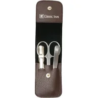 Zestawy do manicure i pedicure - ZWILLING Manicure BT Klasyczny Inox Zwilling brązowa skóra 3 szt. - miniaturka - grafika 1