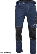Odzież robocza - CERVA NEURUM CLASSIC spodnie - męskie spodnie robocze, 6 kieszeni, elastyczny materiał Trifibetex, odblaski - granatowy 56 - miniaturka - grafika 1