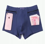 Majtki męskie - Bokserki MAJTKI MĘSKIE z KIESZENIAMI SKRYTKI TURYSTYCZNE BAWEŁNA 65-70kg - miniaturka - grafika 1