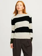 Dresy damskie - maglie donna jjxx 12246493 chick bone/black - miniaturka - grafika 1