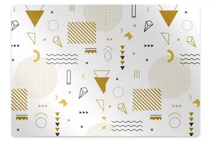 Mata pod fotel biurowy Świat figur 120x90 cm - Podnóżki, podpórki, podkładki - miniaturka - grafika 1