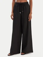 Spodnie damskie - Seafolly Spodnie materiałowe Palermo 55549-PA Czarny Wide Leg - miniaturka - grafika 1