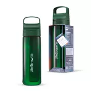 Butelki filtrujące - LifeStraw Go 2.0 Zielona butelka filtrująca 0,65L Terrace Green - miniaturka - grafika 1