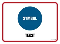 Systemy ekspozycyjne i znaki informacyjne - ZNAK NA ZAMÓWIENIE WZÓR B-019, FN - FOLIA SAMOPRZYLEPNA; (200X150MM) - miniaturka - grafika 1