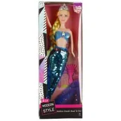 Lalki dla dziewczynek - Lalka 29 cm  Syrena MEGA CREATIVE 524011 - miniaturka - grafika 1