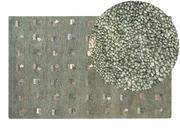 Dywany - Dywan wełniany ze wzorem w zwierzęta 140x200 cm zielony KIZARLI - miniaturka - grafika 1