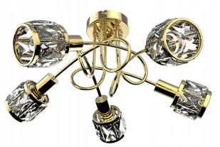 Lampa Wisząca Sufitowa Żyrandol Plafon Kryształki - Lampy sufitowe - miniaturka - grafika 1
