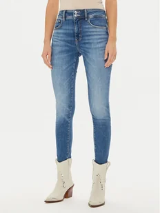 Guess Jeansy W4BA34 D592C Granatowy Skinny Fit - Spodnie damskie - miniaturka - grafika 1