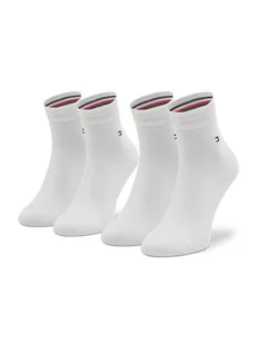 Tommy Hilfiger Zestaw 2 par niskich skarpet unisex 342025001 Biały - Skarpetki damskie - miniaturka - grafika 1