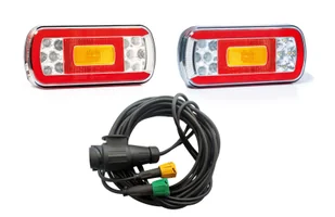Zestaw LED oświetleniowy 2xFT-130 z wiązką 5m 13PIN - Oświetlenie samochodowe - akcesoria - miniaturka - grafika 1