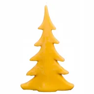 Świece - Świeca z wosku pszczelego choinka płaska duża - miniaturka - grafika 1