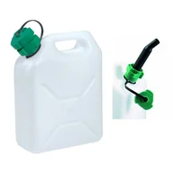 Kanistry - Kanister Eda Jerrycan 5L s nálevkou Kolor: biały - miniaturka - grafika 1