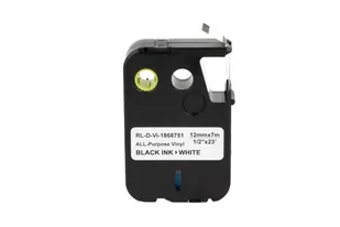 Zamiennik taśmy DYMO 1868751 12mm biała/czarny - Etykiety do drukarek - miniaturka - grafika 1