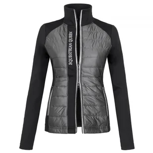 Bluza EQ.QUEEN Elvira 25SS damska Kolor: czarny/szary, Rozmiar: XS - Kurtki jeździeckie - miniaturka - grafika 1