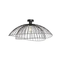 Oprawy, klosze i abażury - QAZQA Designerska lampa sufitowa czarna 60 cm - Pua - miniaturka - grafika 1