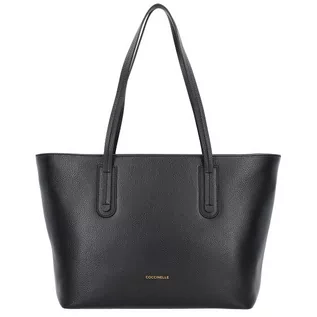 Torebki damskie - Coccinelle Dione Torba shopper skórzana 32 cm noir E1EC5110301-001 - grafika 1