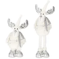 Ozdoby bożonarodzeniowe - Renifer 54-70cm ozdoba świąteczna, krasnal świąteczny, gnom na teleskopowych nóżkach CA0328 - miniaturka - grafika 1