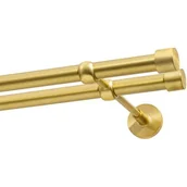 Karnisze - Karnisz DECASTYL Luna Podwójny 200 cm Mosiądz satyna - miniaturka - grafika 1