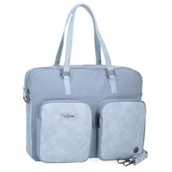 Torby na laptopy - Pepe Jeans Jana Teczka na Laptopa 15,6 cala Niebieski 40x30x5 cm Poliester i PU by Joumma Bags, Niebieski, Talla única, torba na laptop - miniaturka - grafika 1