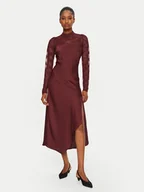 Sukienki - YAS Sukienka koktajlowa Meels 26032597 Czerwony Regular Fit - miniaturka - grafika 1