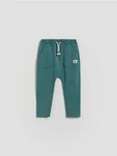 Spodenki dla niemowląt - Reserved - Bawełniane legginsy - ciemny turkus - miniaturka - grafika 1