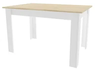 Stoły - Nowoczesny stół dąb sonoma + biały R2-R35 - miniaturka - grafika 1