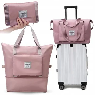 TORBA PODRÓŻNA WALIZKA TURYSTYCZNA 20×40×40CM SKŁADANA RÓŻ TOREBKA LEKKA - Akcesoria podróżnicze TORBA PODRÓŻNA WALIZKA TURYSTYCZNA 20×40×40CM SKŁADANA RÓŻ TOREBKA LEKKA - Akcesoria podróżnicze - miniaturka - grafika 1