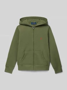 Bluza rozpinana o kroju regular fit z wyhaftowanym logo model ‘Tops’ - Swetry dla chłopców - miniaturka - grafika 1