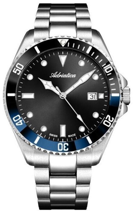 Zegarek męski Adriatica A8347.Y194QT srebrny