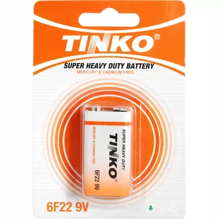 Mocna Bateria Alk. Oryginalna Tinko 5Lr61 9V 6F22 - Baterie i akcesoria - miniaturka - grafika 1