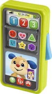 Zabawki interaktywne dla dzieci - Fisher-Price FP 2-in-1 Slide to Learn Smartphone Nordics - miniaturka - grafika 1