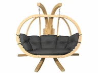 Hamaki - Zestaw: Stojak Sintra + Fotel Swing Chair Double (3), Grafitowy Sintra + Swing Chair Double (3) - miniaturka - grafika 1
